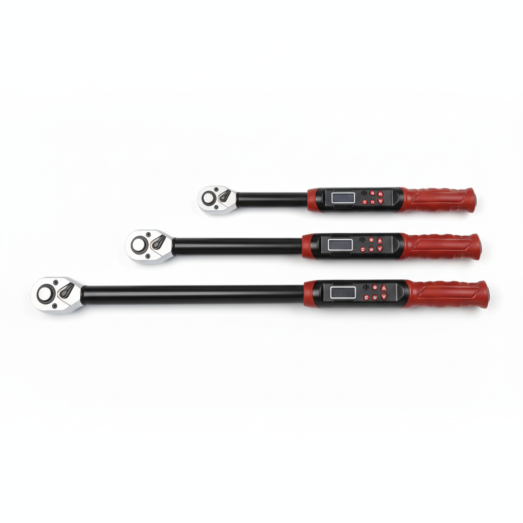 Interchangeable digital display torque wrench