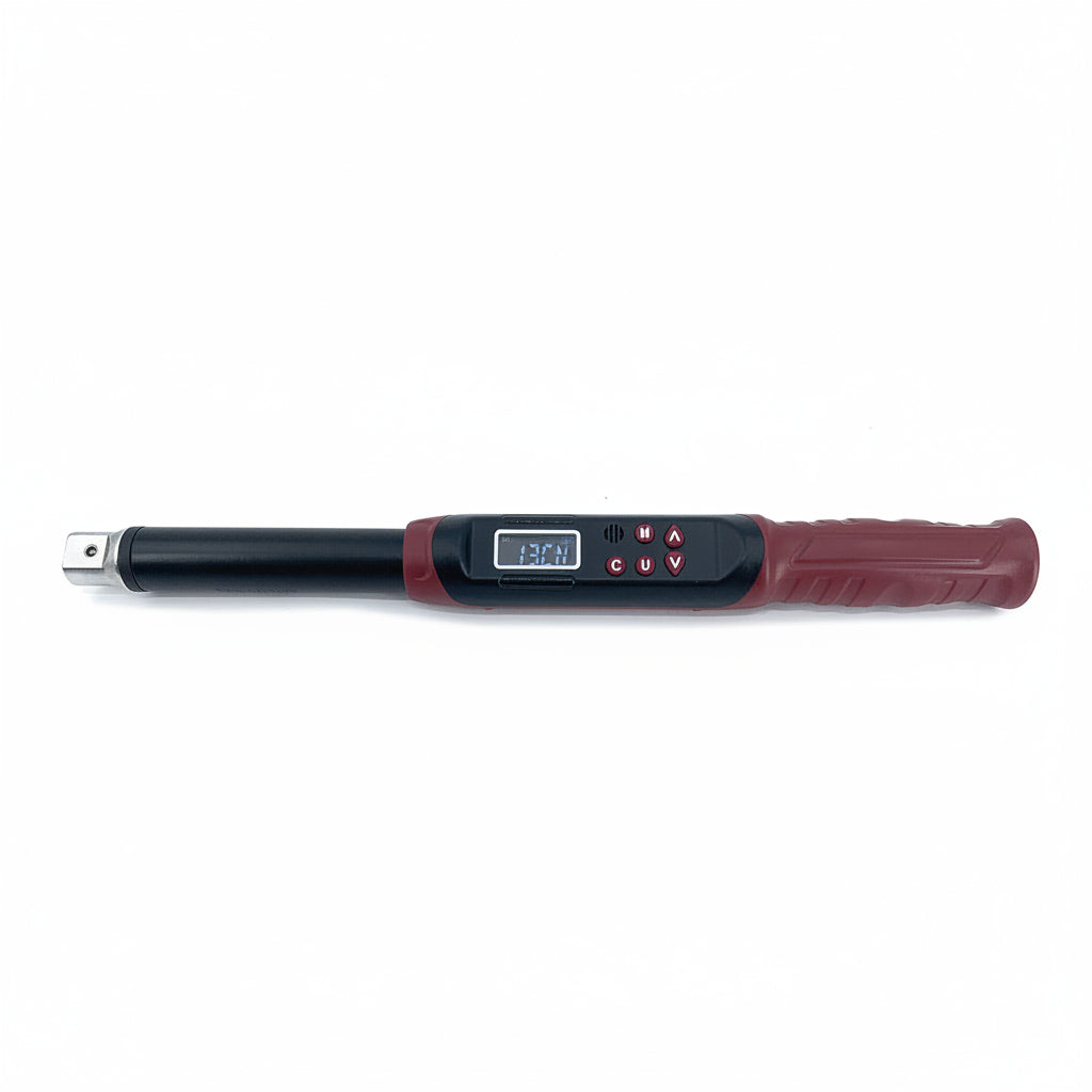 Precision Digital Torque Wrench with Backlit LCD Display and Quick-Release Head